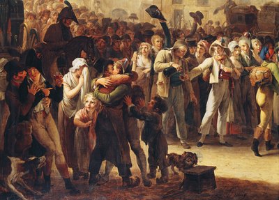The Conscripts of 1807 Marching Past the Gate of Saint-Denis (detail) by Louis Leopold Boilly